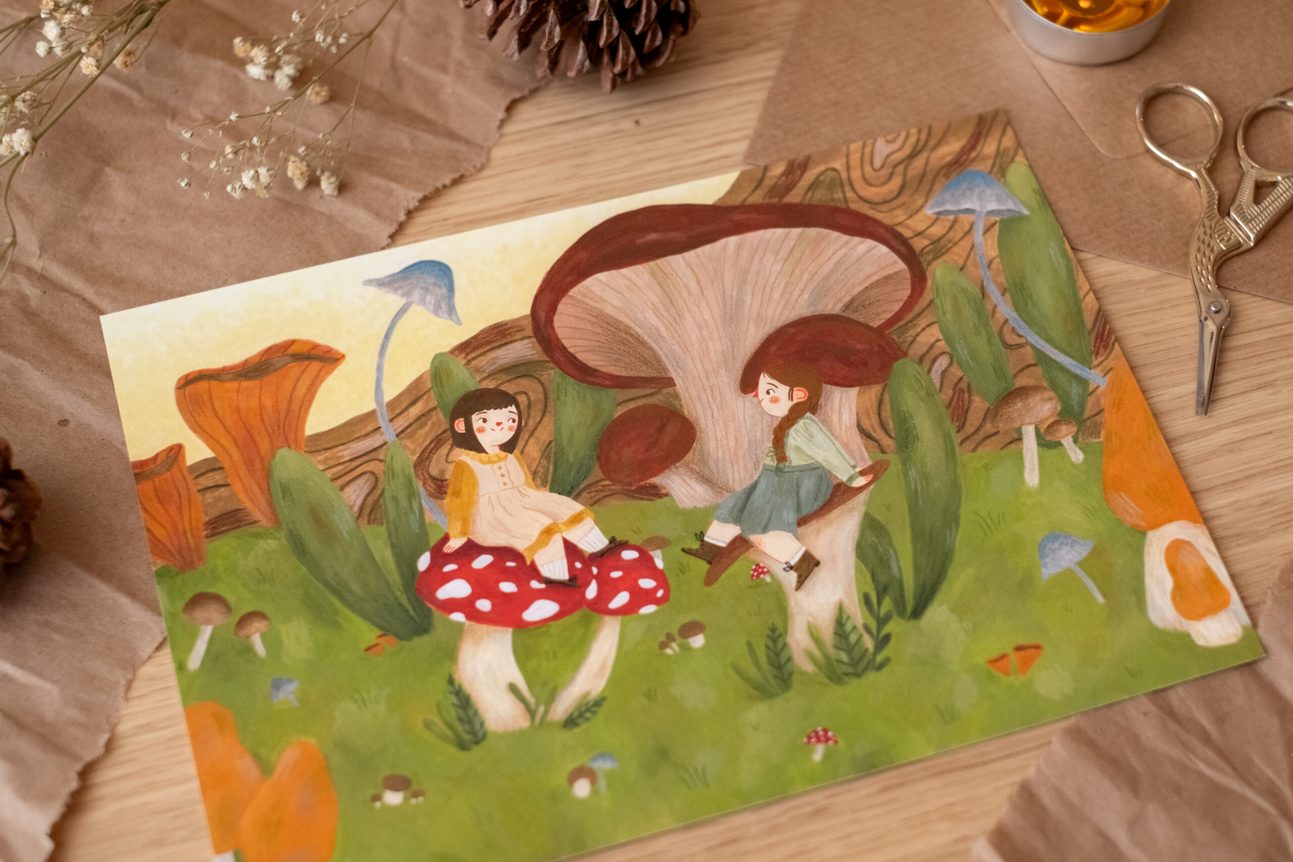 Lámina "Encuentro entre Setas" - Imagen 2