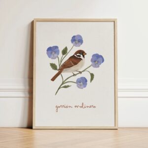 Lámina "Gorrión Molinero"